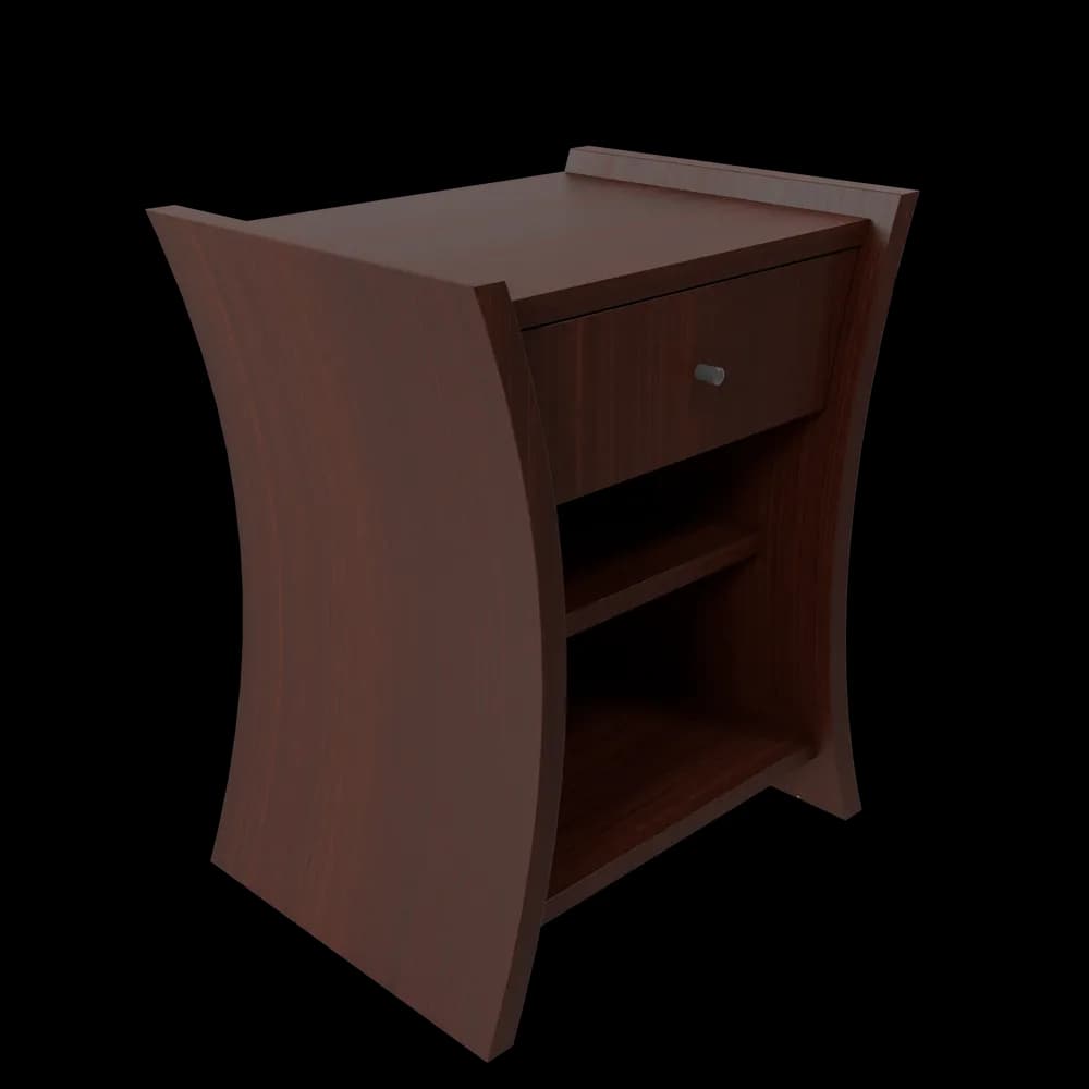 Bedside Table, Cherry Finish