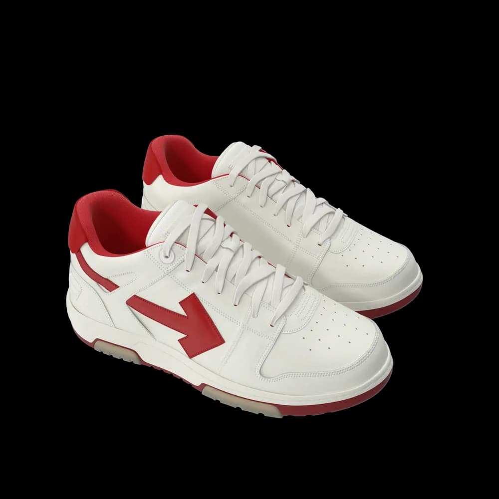 Everyday Sneakers, White & Red